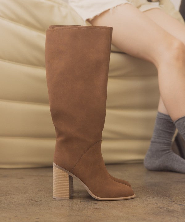 OASIS SOCIETY Shiloh - Knee High Block Heel Boots - Southern Grace Creations
