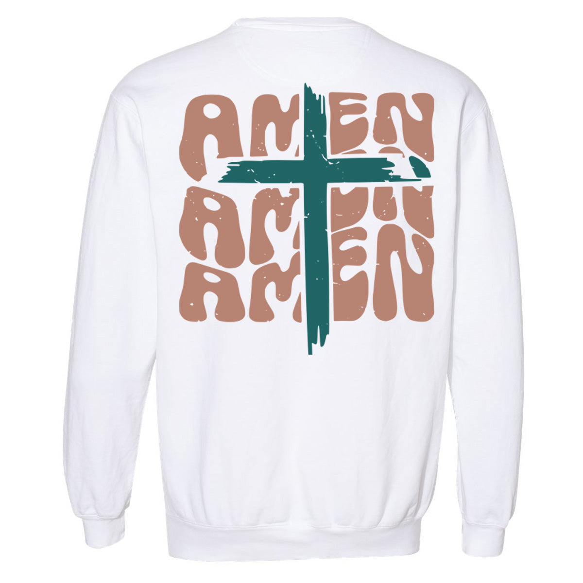 Amen Amen Amen Cross - White (Tee/Hoodie/Sweatshirt) - Southern Grace Creations
