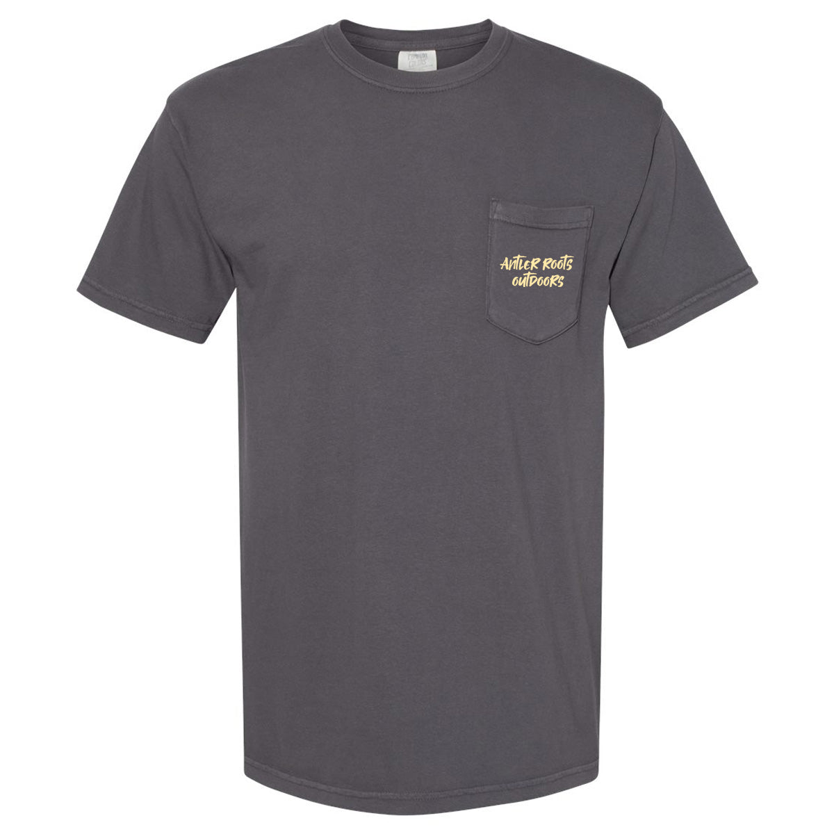 Antler Roots - Dog in Back of Truck - Comfort Color - Graphite Short/Long Sleeves - Southern Grace Creations