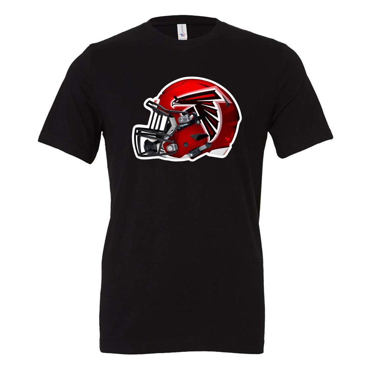 Atlanta Falcons Red Helmet - Black (Tee/DriFit/Hoodie/Sweatshirt) - Southern Grace Creations