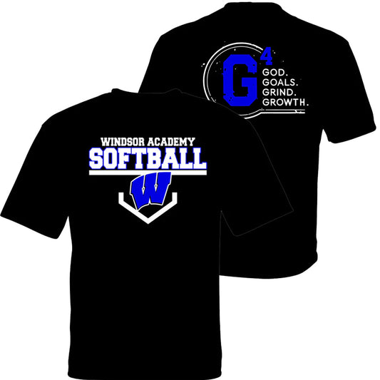 Windsor - Windsor Academy Softball G4 - 2024 Practice Jersey - Black DriFit Short Sleeves
