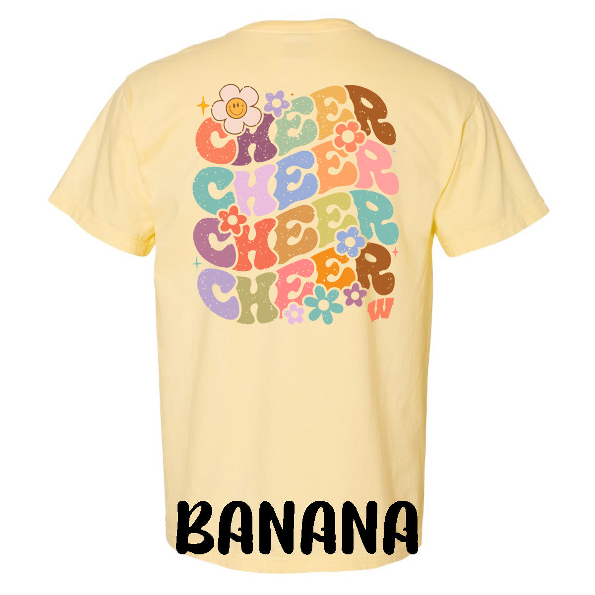 Windsor - Cheer Bubble Letters with Flowers - Comfort Color (Tee/Hoodie/Sweatshirt)