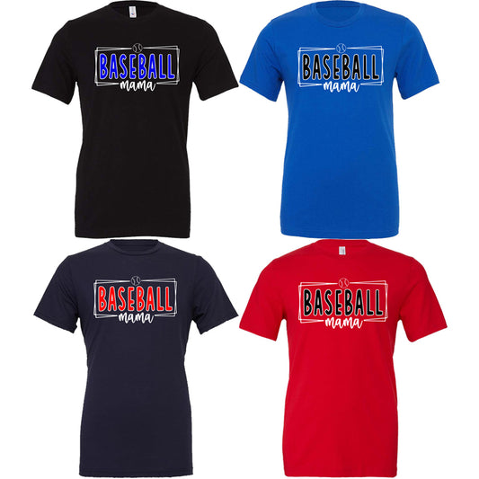 Baseball Mama Box Tee (Tee/DriFit/Hoodie/Sweatshirt) - Southern Grace Creations