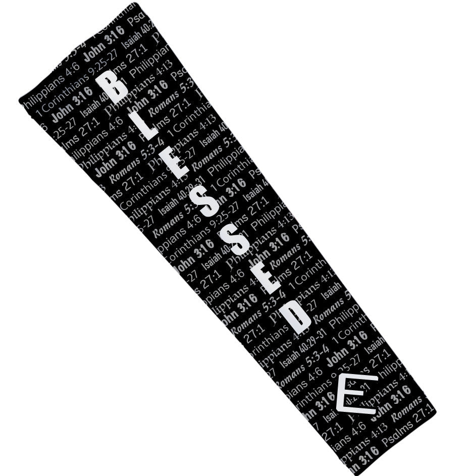 Black BLESSED Arm Sleeve - Southern Grace Creations