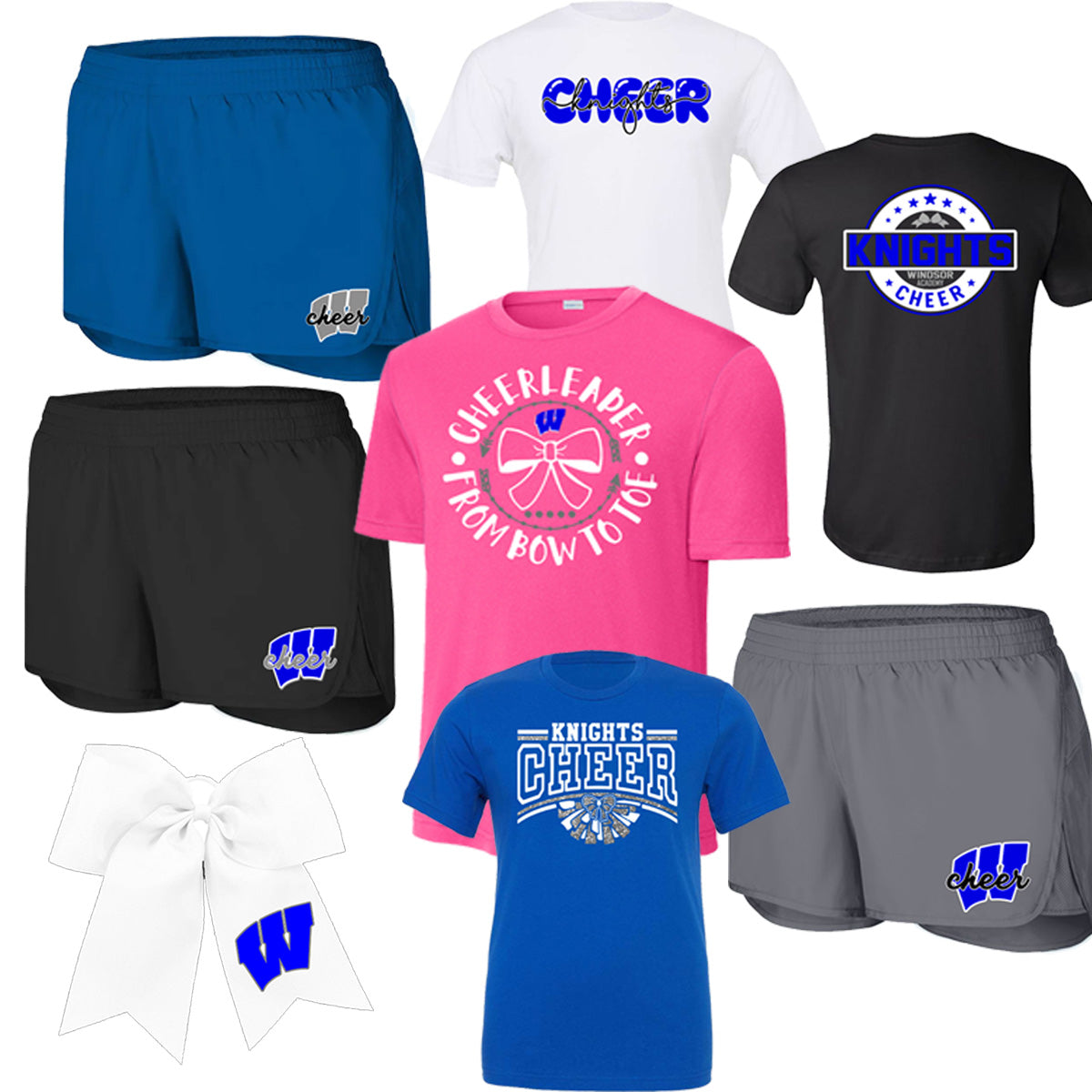 Windsor - Cheer - *SAVE $5* All *REQUIRED* Cheer 2026 Items Bundle (Shirts, Shorts, Bow)