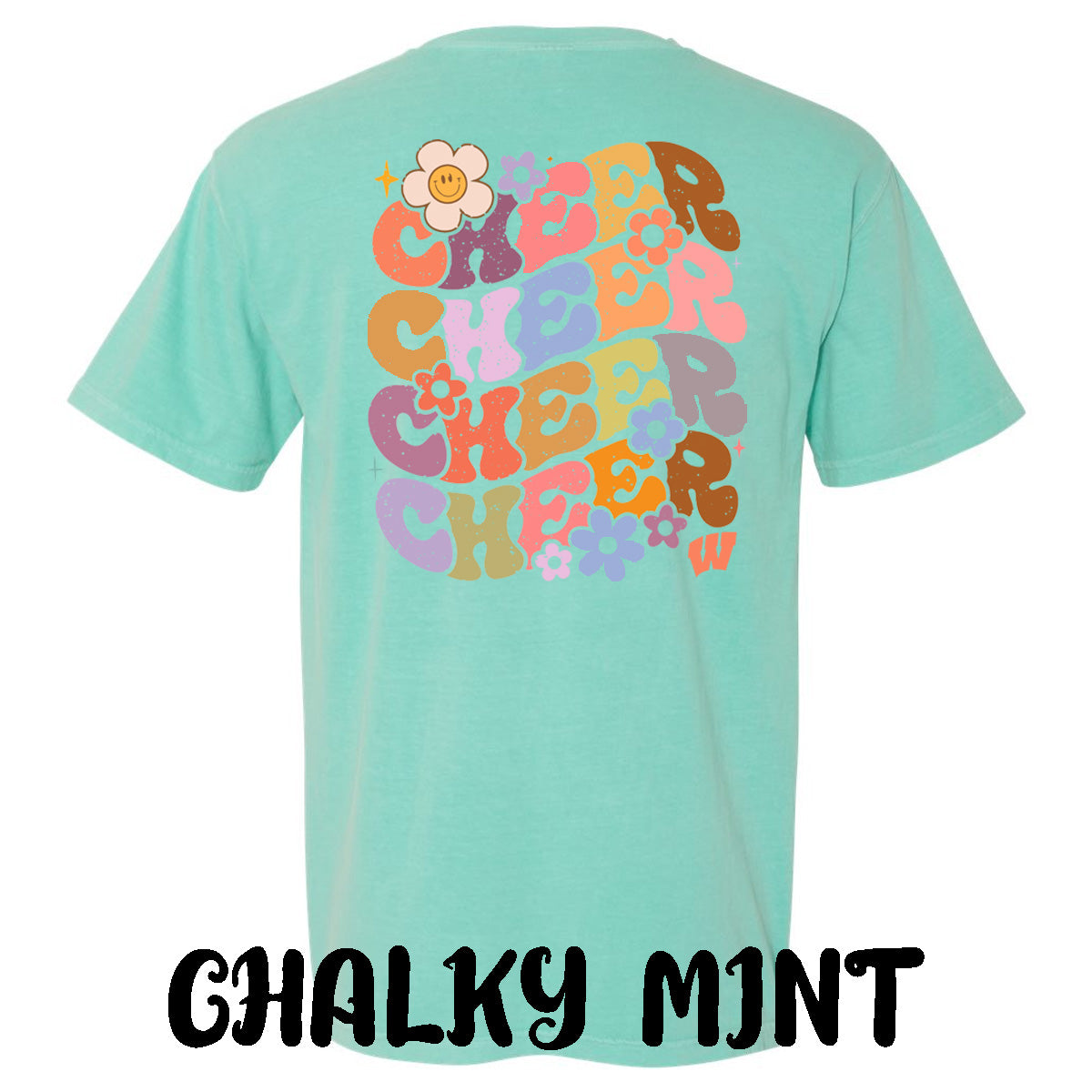 Windsor - Cheer Bubble Letters with Flowers - Comfort Color (Tee/Hoodie/Sweatshirt)
