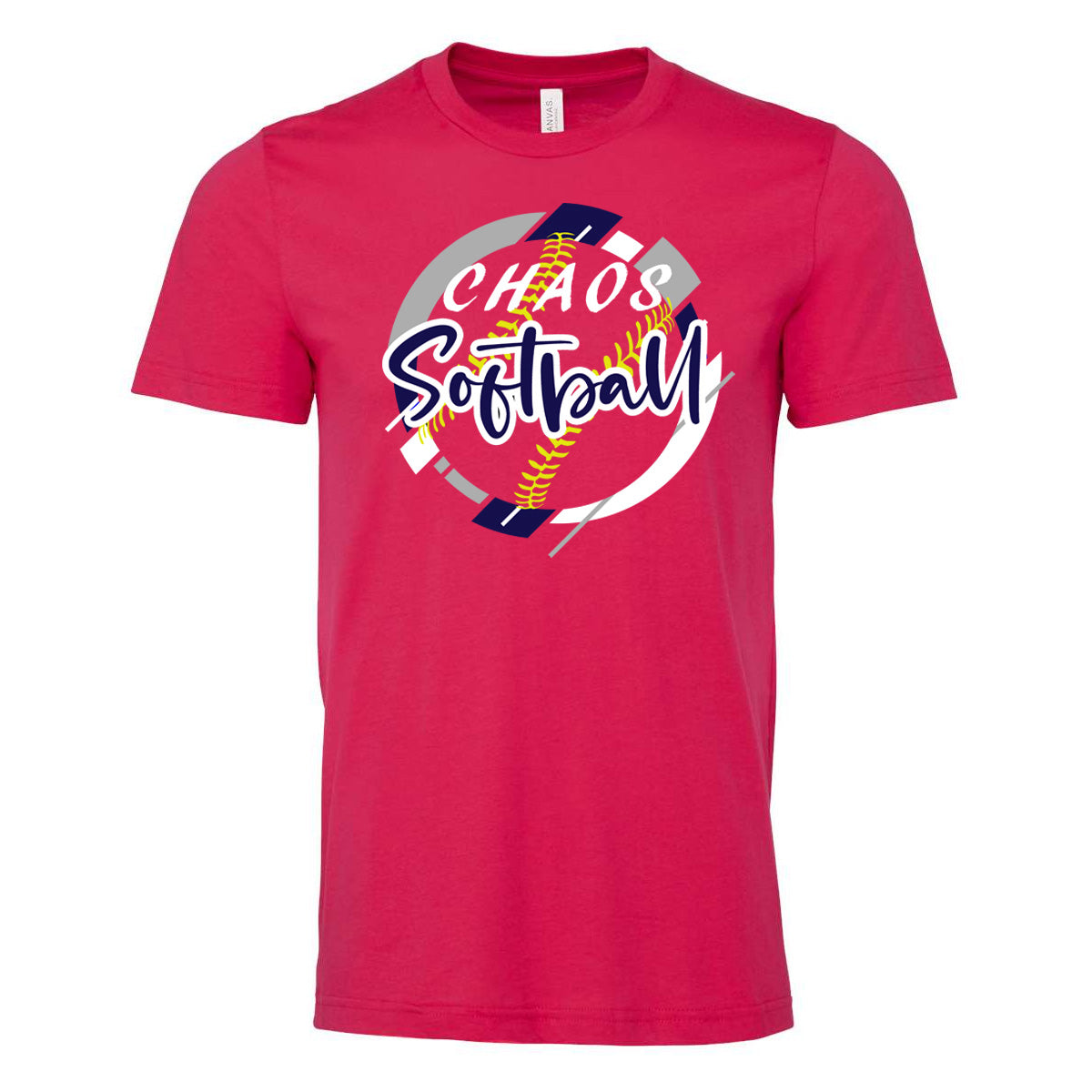 Chaos - Chaos SOFTBALL COLOR BLOCK - Fuchsia (Tee/DriFit/Hoodie/Sweatshirt) - Southern Grace Creations
