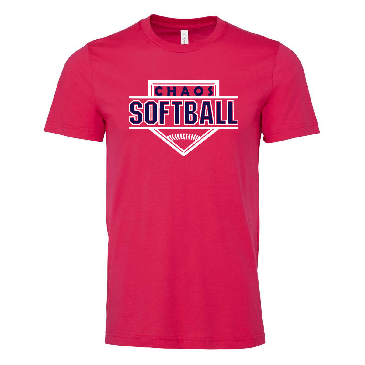 Chaos - Softball Homeplate - Fuchsia (Tee/DriFit/Hoodie/Sweatshirt) - Southern Grace Creations