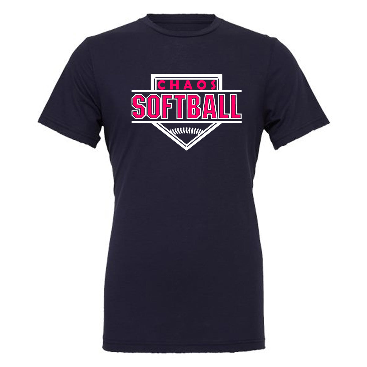 Chaos - Softball Homeplate - Navy (Tee/DriFit/Hoodie/Sweatshirt) - Southern Grace Creations