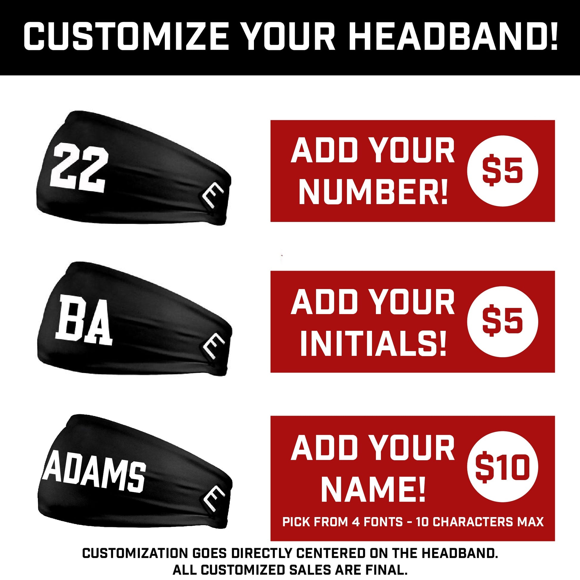 Red Static Headband - Southern Grace Creations