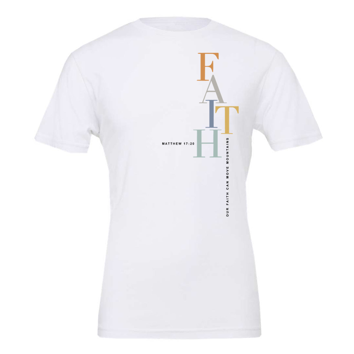 Faith Stacked - White (Tee/Hoodie/Sweatshirt) - Southern Grace Creations