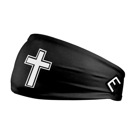 Faith Cross Black Headband - Southern Grace Creations