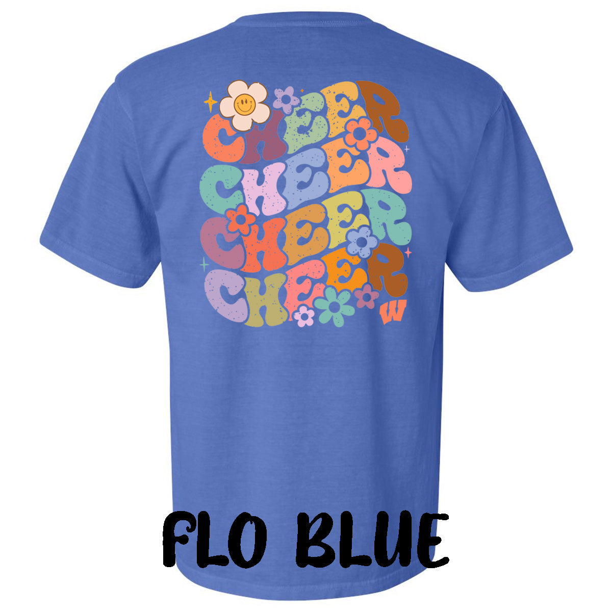 Windsor - Cheer Bubble Letters with Flowers - Comfort Color (Tee/Hoodie/Sweatshirt)