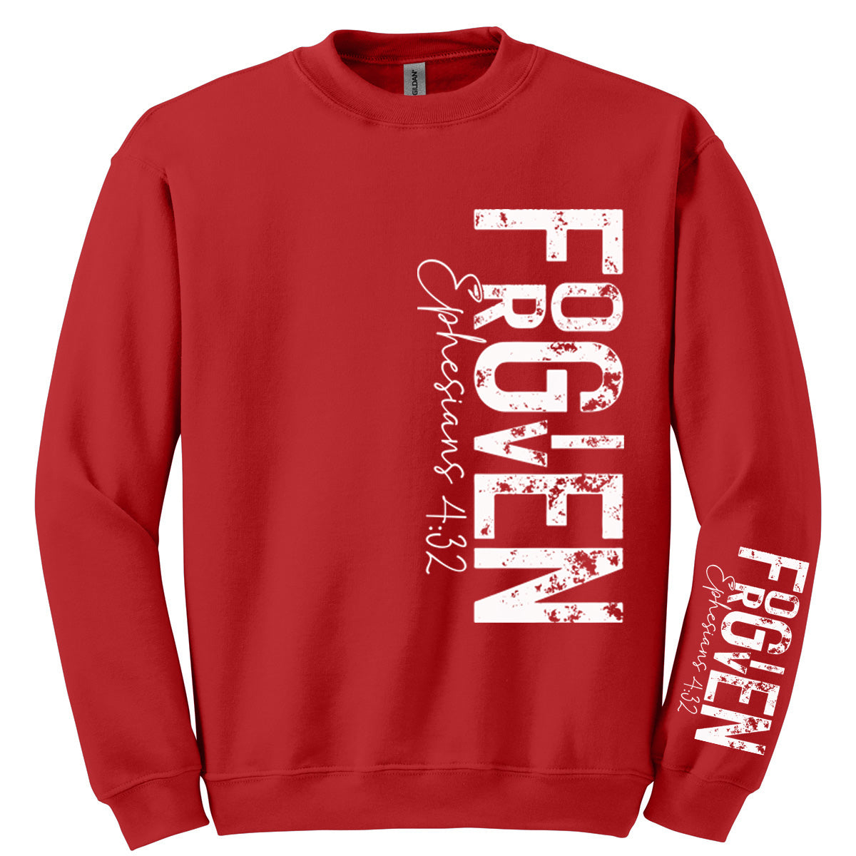Forgiven Sideways - Red (Tee/Hoodie/Sweatshirt) - Southern Grace Creations