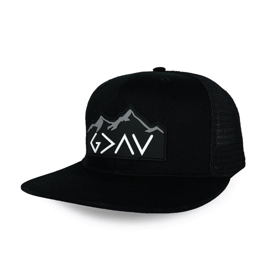 God Is Greater Than The Highs and Lows Trucker Hat - Southern Grace Creations