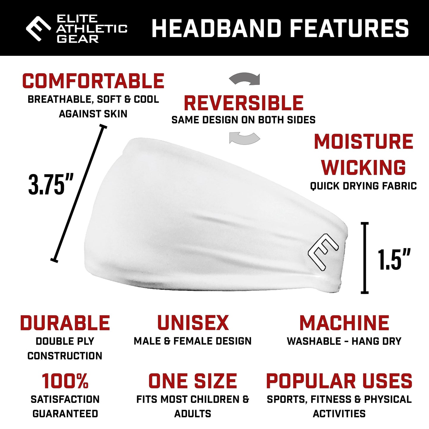 Thin White Line Headband - Southern Grace Creations