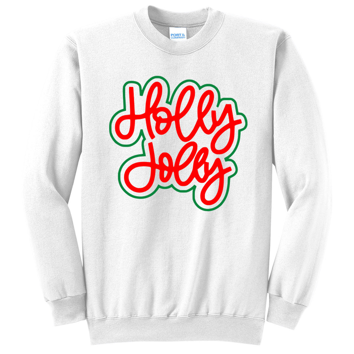 Holly Jolly - White (Tee/Sweatshirt/Hoodie) - Southern Grace Creations