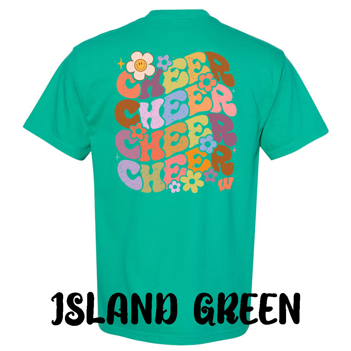 Windsor - Cheer Bubble Letters with Flowers - Comfort Color (Tee/Hoodie/Sweatshirt)