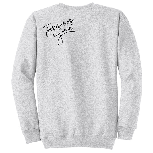 Jesus Has My Back - Ash (Tee/Hoodie/Sweatshirt) - Southern Grace Creations