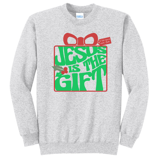 Jesus is the Gift - Ash (Tee/Sweatshirt/Hoodie) - Southern Grace Creations