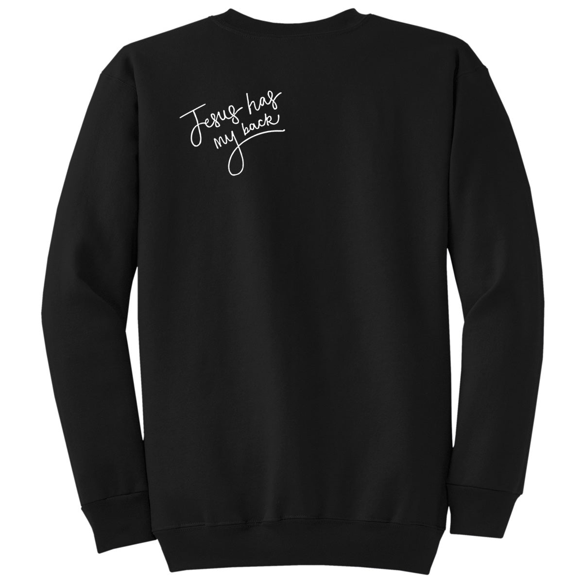 Jesus Has My Back - Black (Tee/Hoodie/Sweatshirt) - Southern Grace Creations