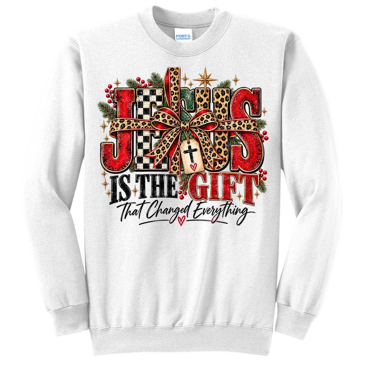Jesus is the Gift that Changed Everything - White (Tee/Sweatshirt/Hoodie)