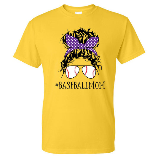 Jones County - #BaseballMom - Yellow/Gold (Tee/Hoodie/Sweatshirt) - Southern Grace Creations