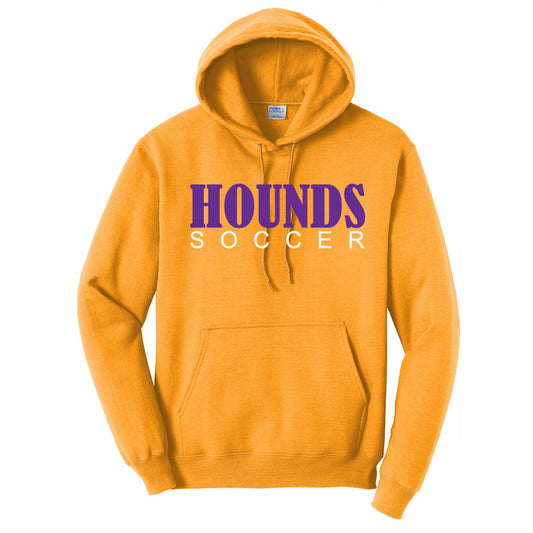 Jones County - Hounds Soccer (bernard) - Yellow/Gold (Tee/DriFit/Hoodie/Sweatshirt) - Southern Grace Creations