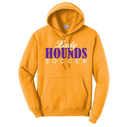 Jones County - Lady Hounds Soccer (bernard) - Yellow/Gold (Tee/DriFit/Hoodie/Sweatshirt) - Southern Grace Creations