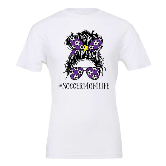 Jones County - #SoccerMomLife - White (Tee/Hoodie/Sweatshirt) - Southern Grace Creations