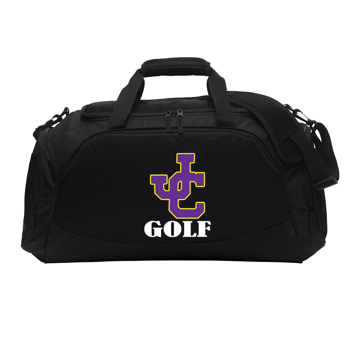 Jones County - Active Duffel Bag with Your Name or Favorite Sport - Black (BG801) - Southern Grace Creations