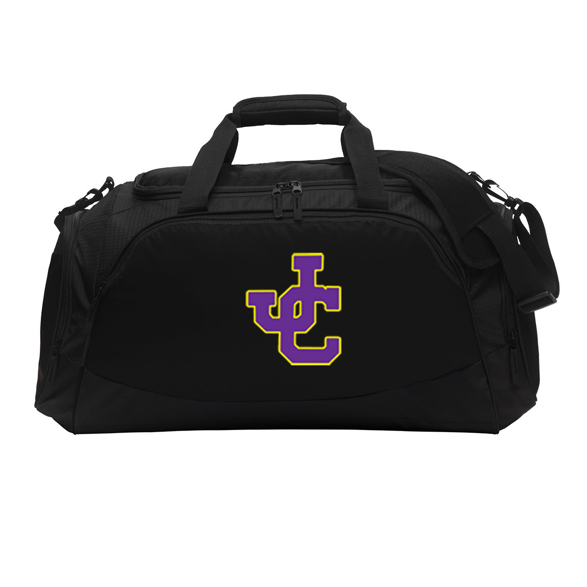 Jones County - Active Duffel Bag with Your Name or Favorite Sport - Black (BG801) - Southern Grace Creations