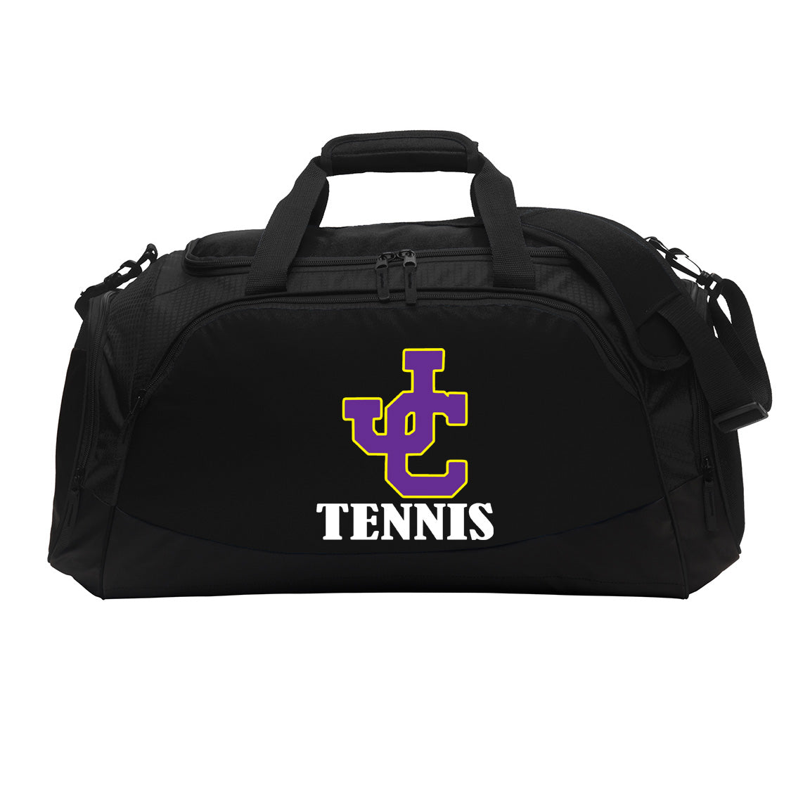 Jones County - Active Duffel Bag with Your Name or Favorite Sport - Black (BG801) - Southern Grace Creations