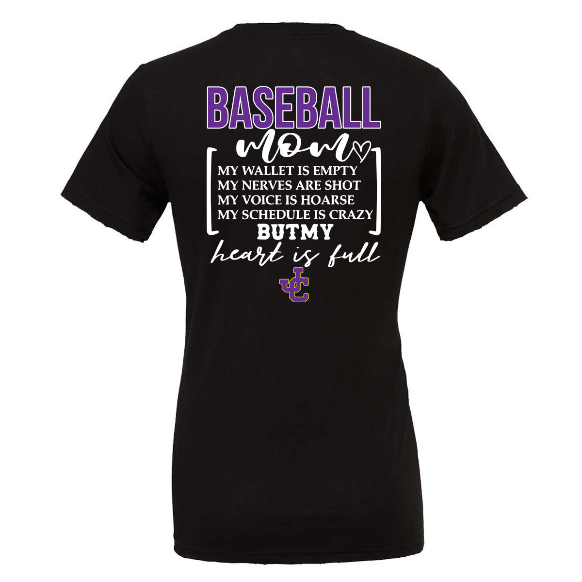 Jones County - Baseball Mom My Wallet is Empty - Black (Tee/Hoodie/Sweatshirt) - Southern Grace Creations