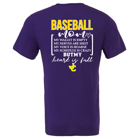Jones County - Baseball Mom My Wallet is Empty - Team Purple (Tee/Hoodie/Sweatshirt) - Southern Grace Creations