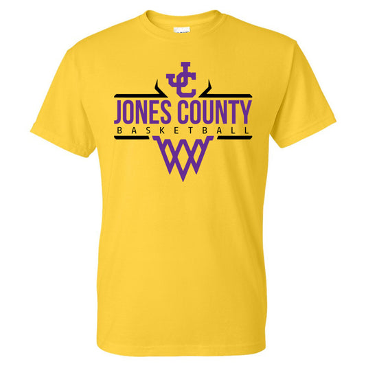 Jones County - Basketball Net - Yellow (Tee/DriFit/Hoodie/Sweatshirt) - Southern Grace Creations