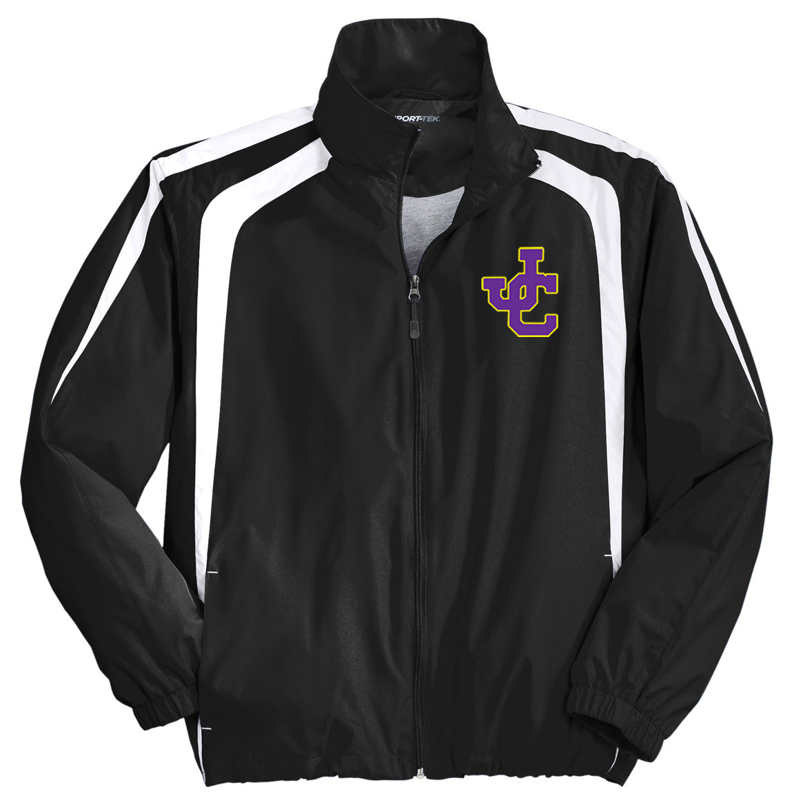 Jones County - Colorblock Raglan Jacket with Your Name or Favorite Sport - Black - Southern Grace Creations