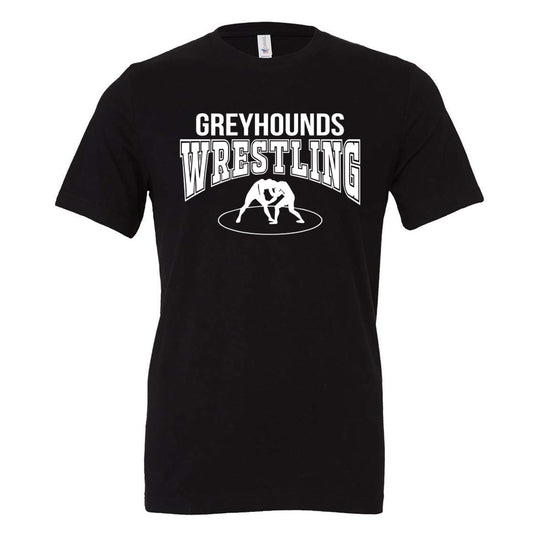 Jones County - Greyhounds Wrestling Mat - Black (Tee/DriFit/Hoodie/Sweatshirt) - Southern Grace Creations