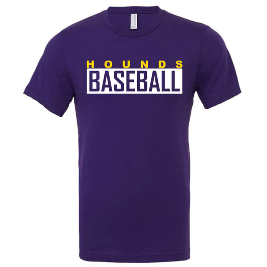 Jones County - Hounds Baseball 1 - Team Purple (Tee/DriFit/Hoodie/Sweatshirt) - Southern Grace Creations