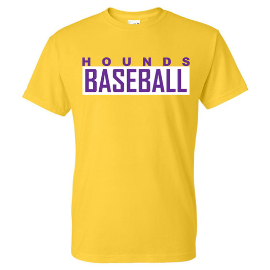 Jones County - Hounds Baseball 1 - Yellow (Tee/DriFit/Hoodie/Sweatshirt) - Southern Grace Creations