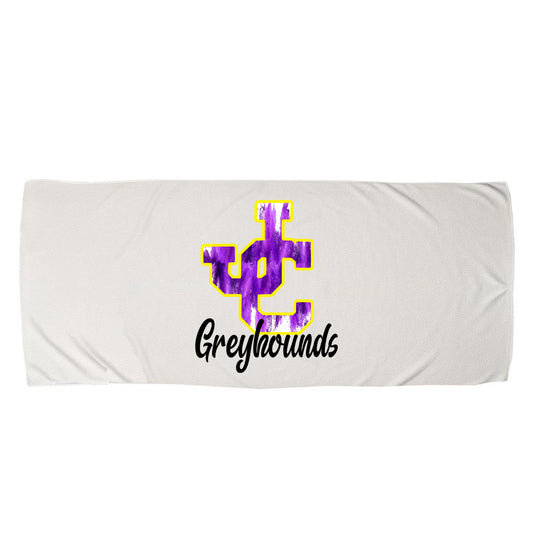 Jones County - JC Tie Dye Greyhounds - Cooling Towel - White (PSB12315) - Southern Grace Creations