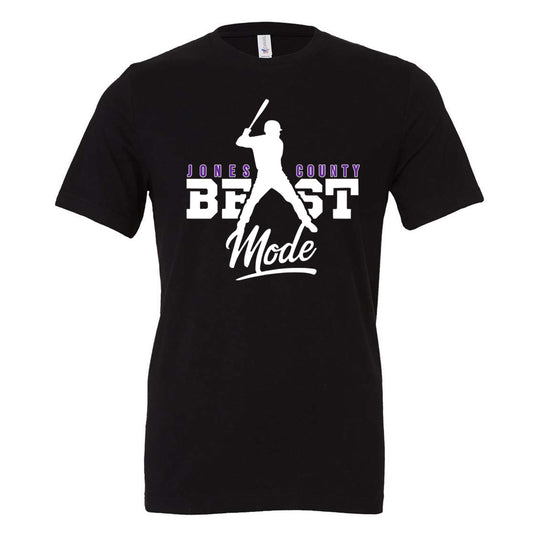 Jones County - Jones County Baseball Beast Mode - Black (Tee/DriFit/Hoodie/Sweatshirt) - Southern Grace Creations