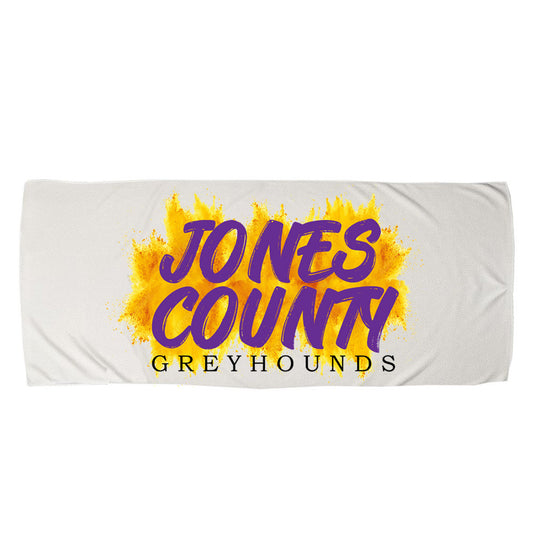 Jones County - Jones County Greyhounds Splash - Cooling Towel - White (PSB12315) - Southern Grace Creations