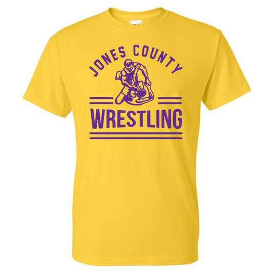 Jones County - Jones County Wrestling - Yellow (Tee/DriFit/Hoodie/Sweatshirt) - Southern Grace Creations