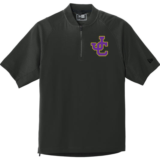 Jones County - New Era Cage Short Sleeve 1-4-Zip Jacket with JC Logo - Black - Southern Grace Creations