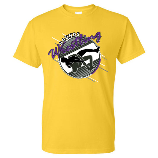 Jones County - Wrestling Circle - Yellow (Tee/DriFit/Hoodie/Sweatshirt) - Southern Grace Creations