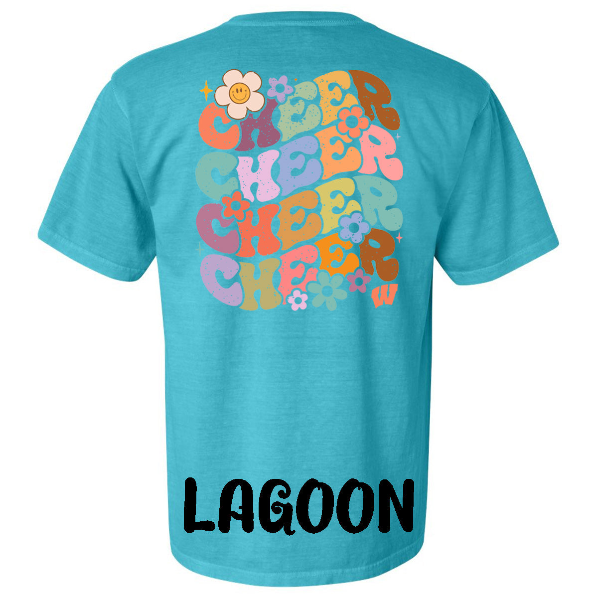 Windsor - Cheer Bubble Letters with Flowers - Comfort Color (Tee/Hoodie/Sweatshirt)