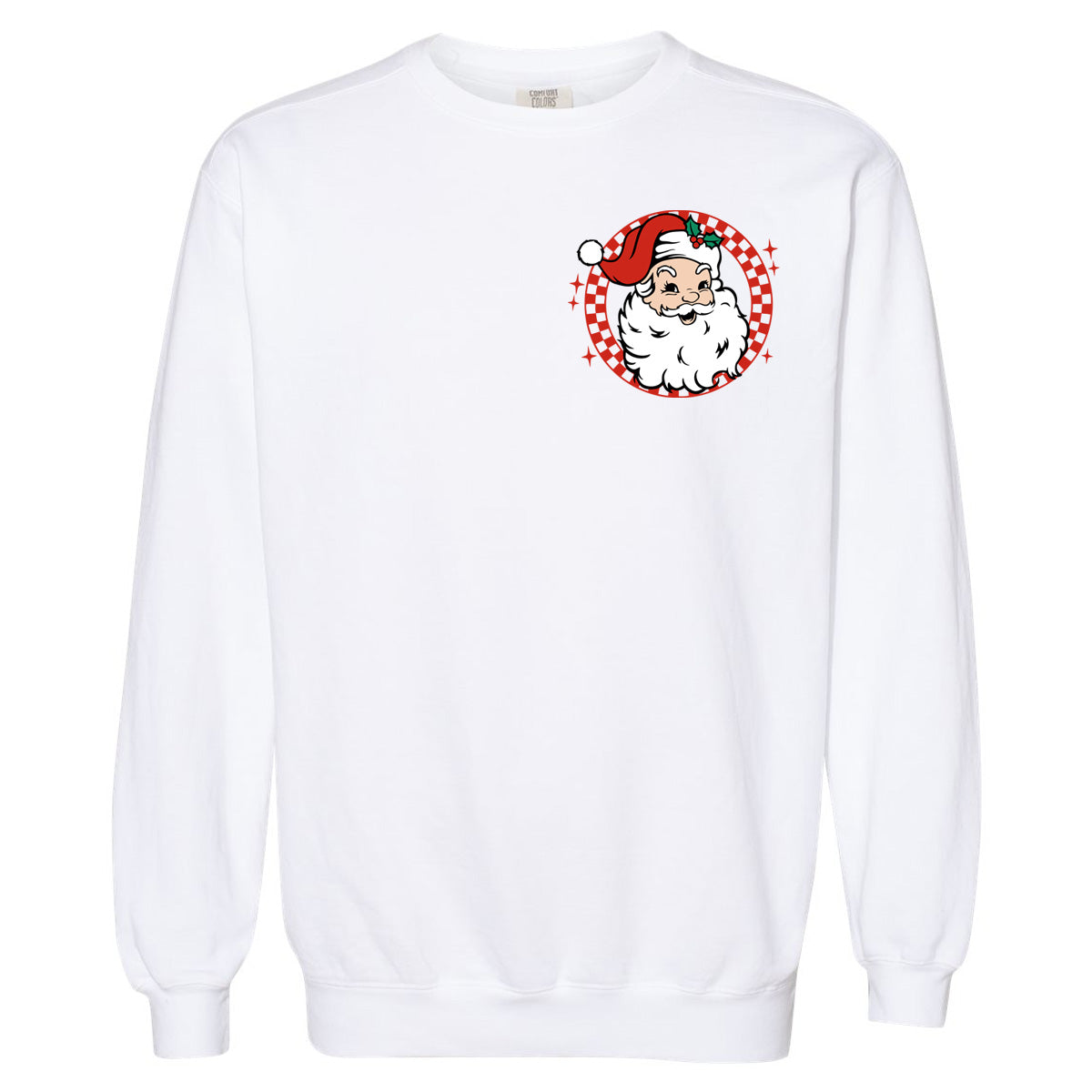 Merry Christmas Santa Retro - White (Tee/Sweatshirt/Hoodie) - Southern Grace Creations