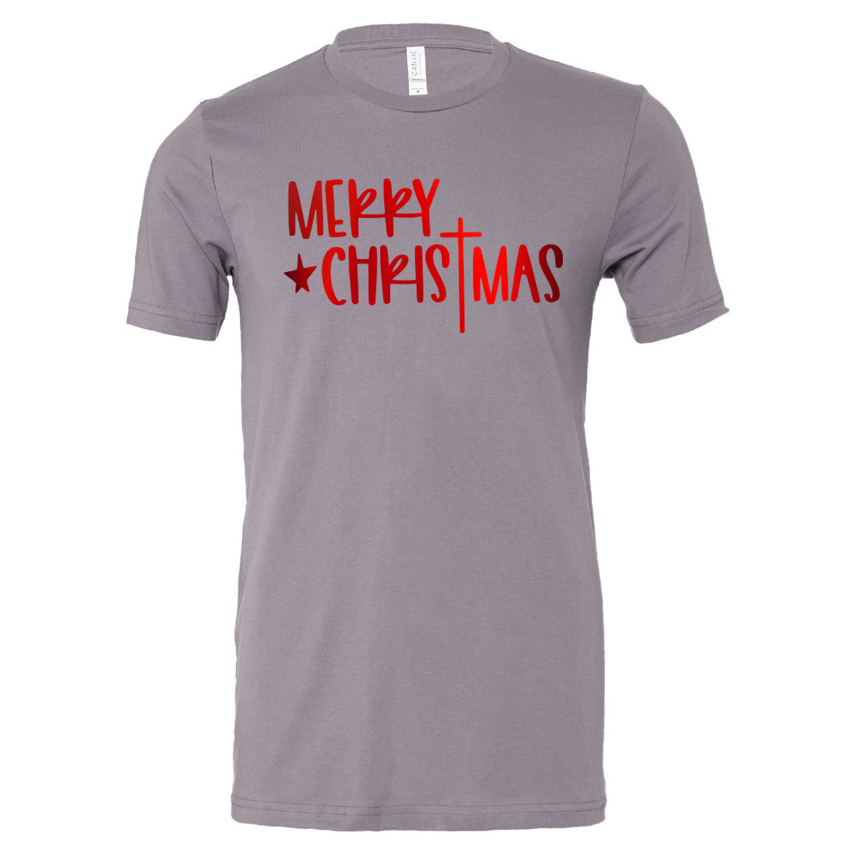 Merry Christmas with Star - Storm (Tee/Sweatshirt/Hoodie) - Southern Grace Creations