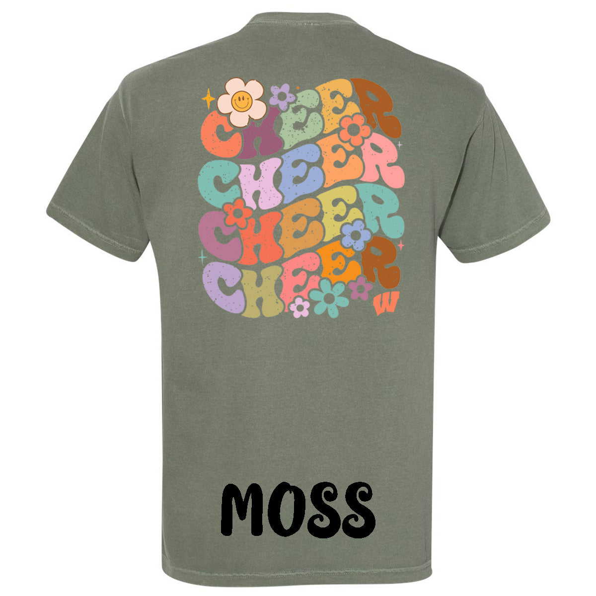 Windsor - Cheer Bubble Letters with Flowers - Comfort Color (Tee/Hoodie/Sweatshirt)